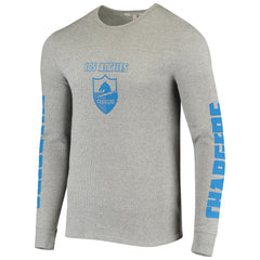 Los Angeles Chargers Junk Food Heavyweight Thermal Long Sleeve T-Shirt Heathered Gray