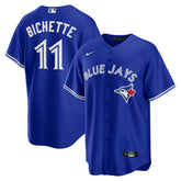 MLB Bo Bichette Toronto Blue Jays Nike Alternate 2 Replica Jersey - Rush Blue