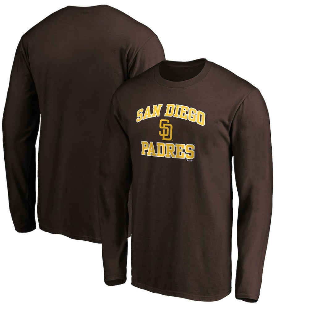 San Diego Padres Team Heart & Soul Long Sleeve T-Shirt - Brown T-shirts