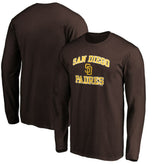 San Diego Padres Team Heart & Soul Long Sleeve T-Shirt - Brown T-shirts