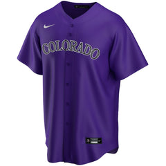 MLB Colorado Rockies Nike Alternate Replica Custom Jersey - Purple