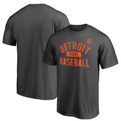 Detroit Tigers Iconic Primary Pill T-Shirt - Charcoal T-shirts
