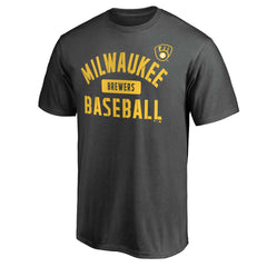 Milwaukee Brewers Iconic Primary Pill T-Shirt - Charcoal T-shirts