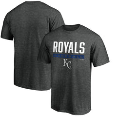 Kansas City Royals Win Stripe Logo T-Shirt - Charcoal T-shirts