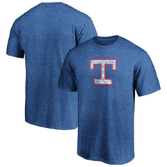 Texas Rangers Cooperstown Collection True Classics Throwback Logo Tri-Blend T-Shirt - Royal T-shirts