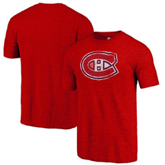 NHL Montreal Canadiens Distressed Tri-Blend T-Shirt - Red