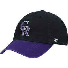Colorado Rockies '47 Clean Up Adjustable Hat - Black Hats