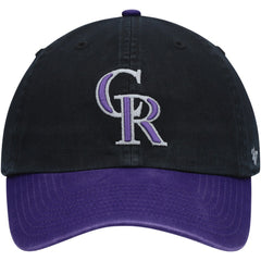 Colorado Rockies '47 Clean Up Adjustable Hat - Black Hats