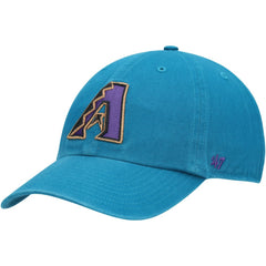 Arizona Diamondbacks '47 Logo Cooperstown Collection Clean Up Adjustable Hat - Teal Hats