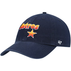 Houston Astros '47 Logo Cooperstown Collection Clean Up Adjustable Hat - Navy Hats
