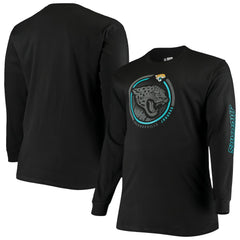 Jacksonville Jaguars Big & Tall Color Pop Long Sleeve T-Shirt Black