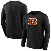 Cincinnati Bengals Primary Team Logo Long Sleeve T-Shirt Black