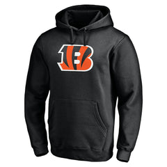 Cincinnati Bengals Primary Logo Fitted Pullover Hoodie Black