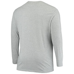 Cincinnati Bengals Big & Tall Practice Long Sleeve T-Shirt Heathered Gray