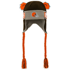 Cleveland Browns Preschool Wordmark Ears Trooper Knit Hat Brown