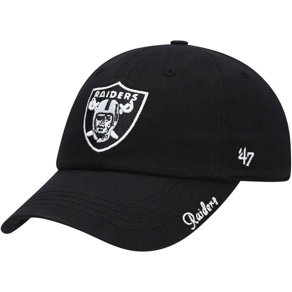 Las Vegas Raiders '47 Women's Miata Clean Up Primary Adjustable Hat Black