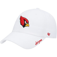 Arizona Cardinals '47 Women's Miata Clean Up Logo Adjustable Hat White