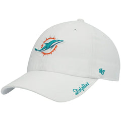Miami Dolphins '47 Women's Miata Clean Up Logo Adjustable Hat White