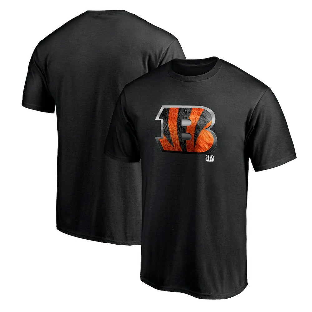 Cincinnati Bengals Midnight Mascot Team Logo T-Shirt Black