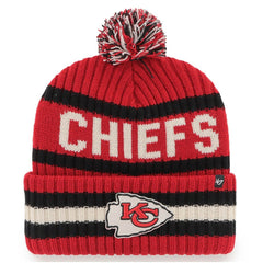 Kansas City Chiefs '47 Bering Cuffed Knit Hat with Pom Red