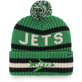 New York Jets '47 Bering Cuffed Knit Hat with Pom Kelly Green