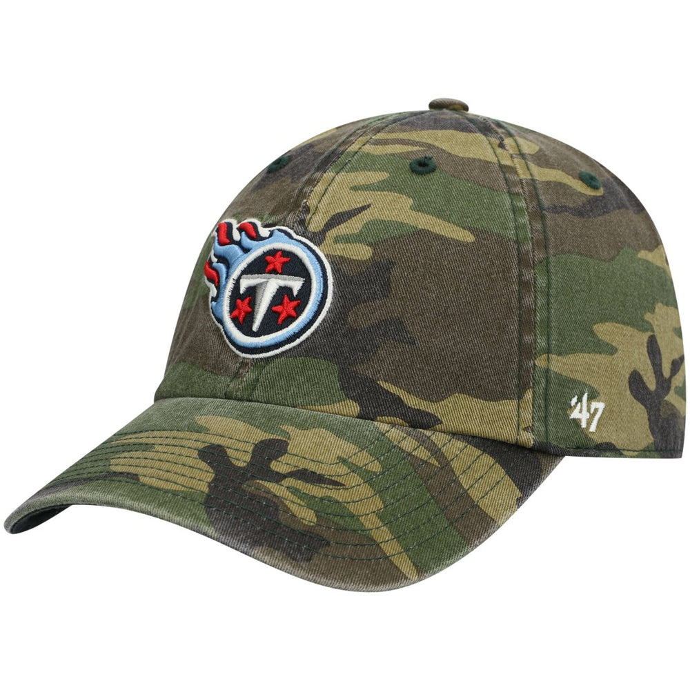 Tennessee Titans '47 Woodland Clean Up Adjustable Hat Camo