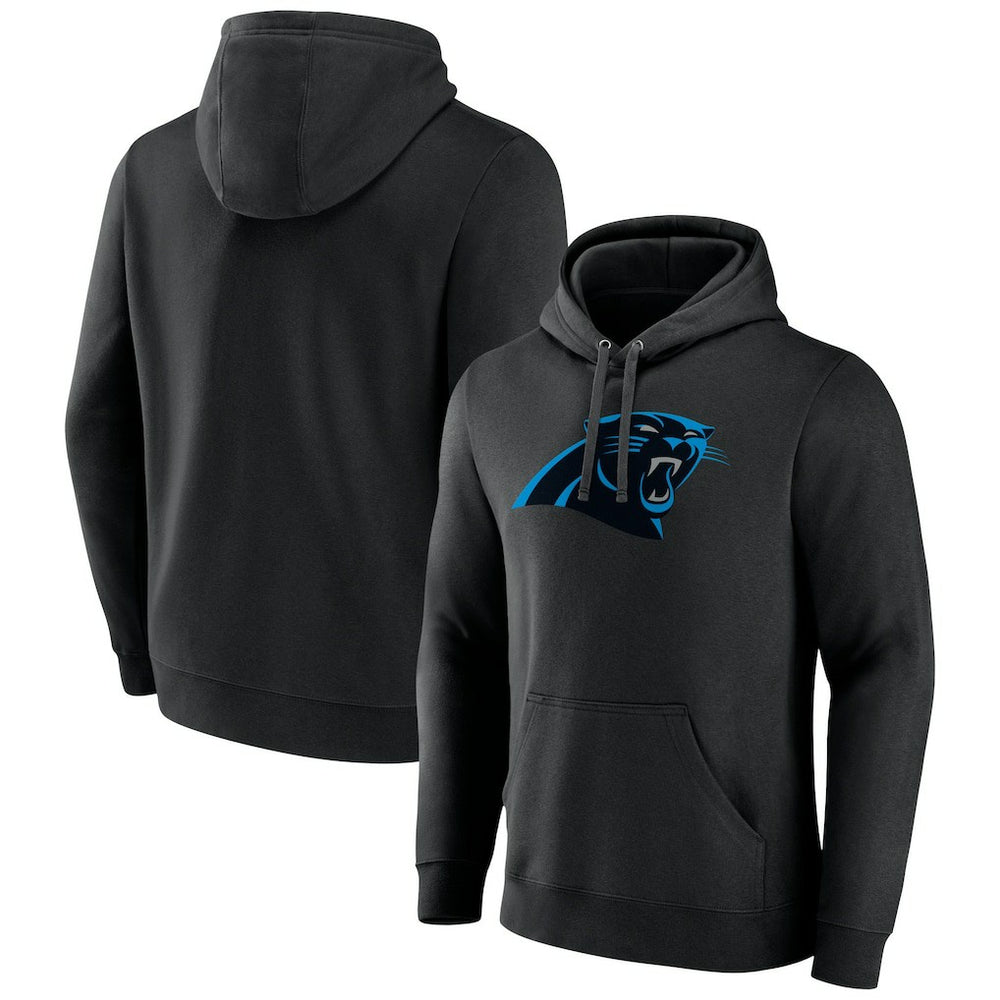 Carolina Panthers Primary Logo Fitted Pullover Hoodie Black