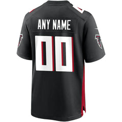 NFL Atlanta Falcons Custom Game Jersey - Black