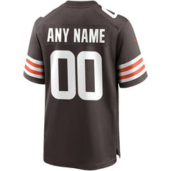 NFL Cleveland Browns Custom Game Jersey - Brown