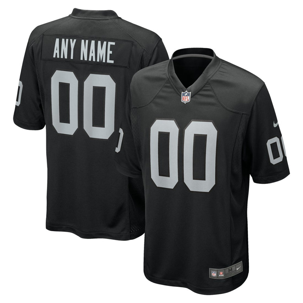 NFL Las Vegas Raiders Custom Game Jersey - Black