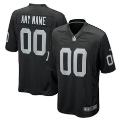NFL Las Vegas Raiders Custom Game Jersey - Black