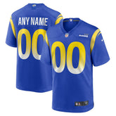 NFL Los Angeles Rams Custom Game Jersey - Royal