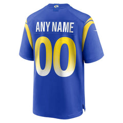 NFL Los Angeles Rams Custom Game Jersey - Royal