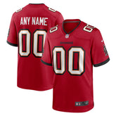 NFL Men's Red Tampa Bay Buccaneers Team Custom Game Jersey