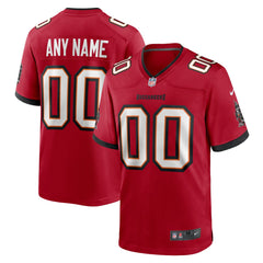 NFL Men's Red Tampa Bay Buccaneers Team Custom Game Jersey