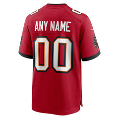 NFL Men's Red Tampa Bay Buccaneers Team Custom Game Jersey