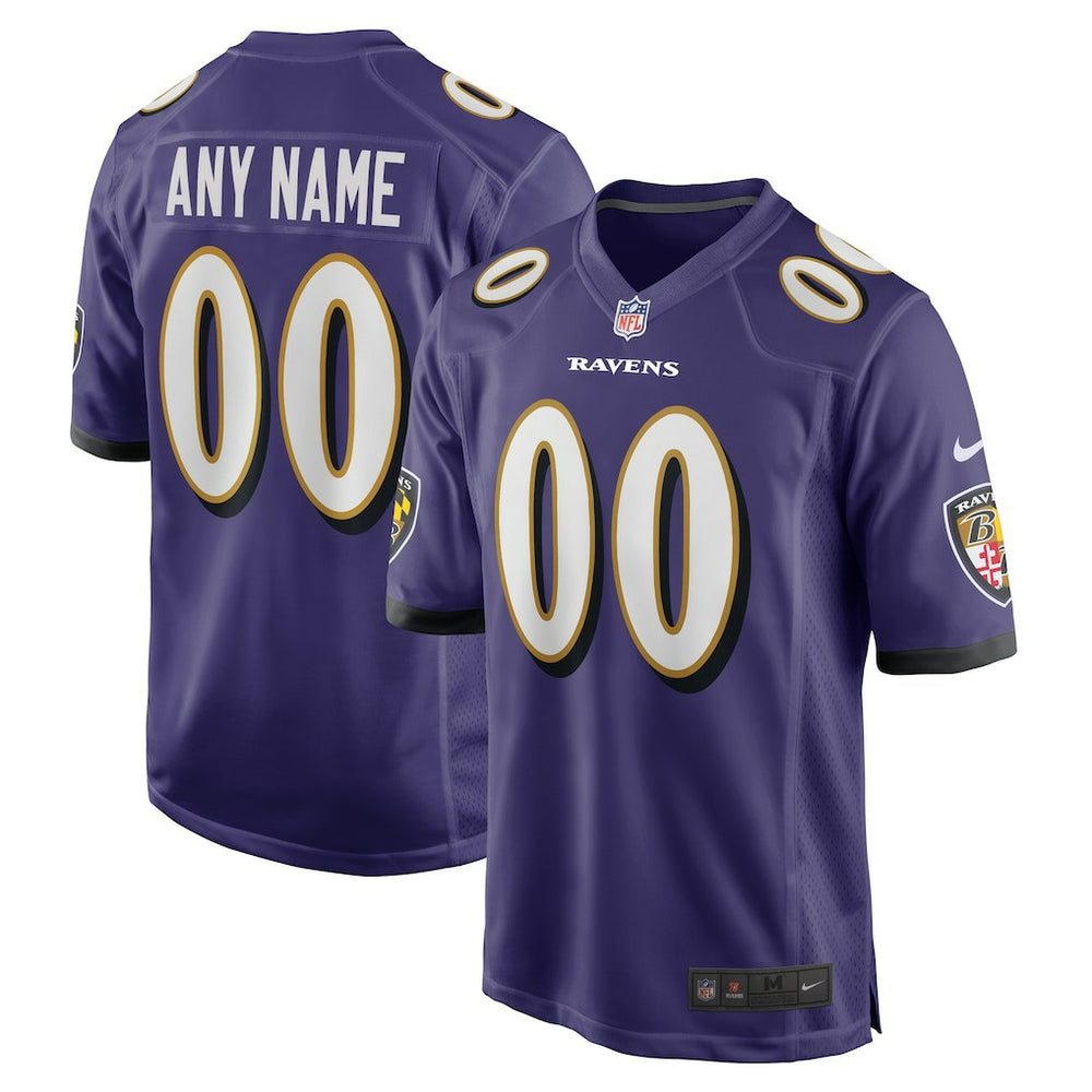 NFL Baltimore Ravens Custom Game Jersey - Purple