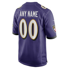 NFL Baltimore Ravens Custom Game Jersey - Purple