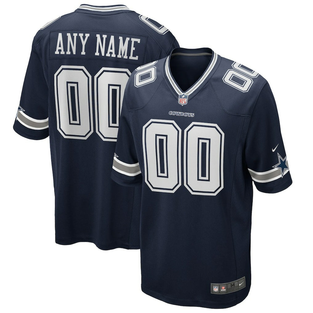 NFL Dallas Cowboys Custom Game Jersey - Navy