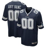 Dallas Cowboys Custom Game Jersey Navy