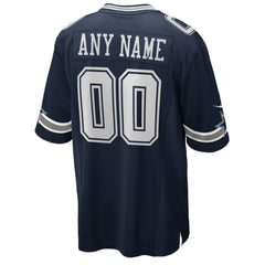 NFL Dallas Cowboys Custom Game Jersey - Navy