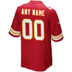 NFL Kansas City Chiefs Custom Game Jersey - Red