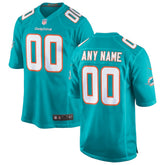 NFL Miami Dolphins Custom Game Jersey - Aqua