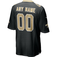NFL New Orleans Saints Custom Game Jersey - Black