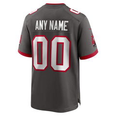 NFL Tampa Bay Buccaneers Alternate Custom Game Jersey - Pewter