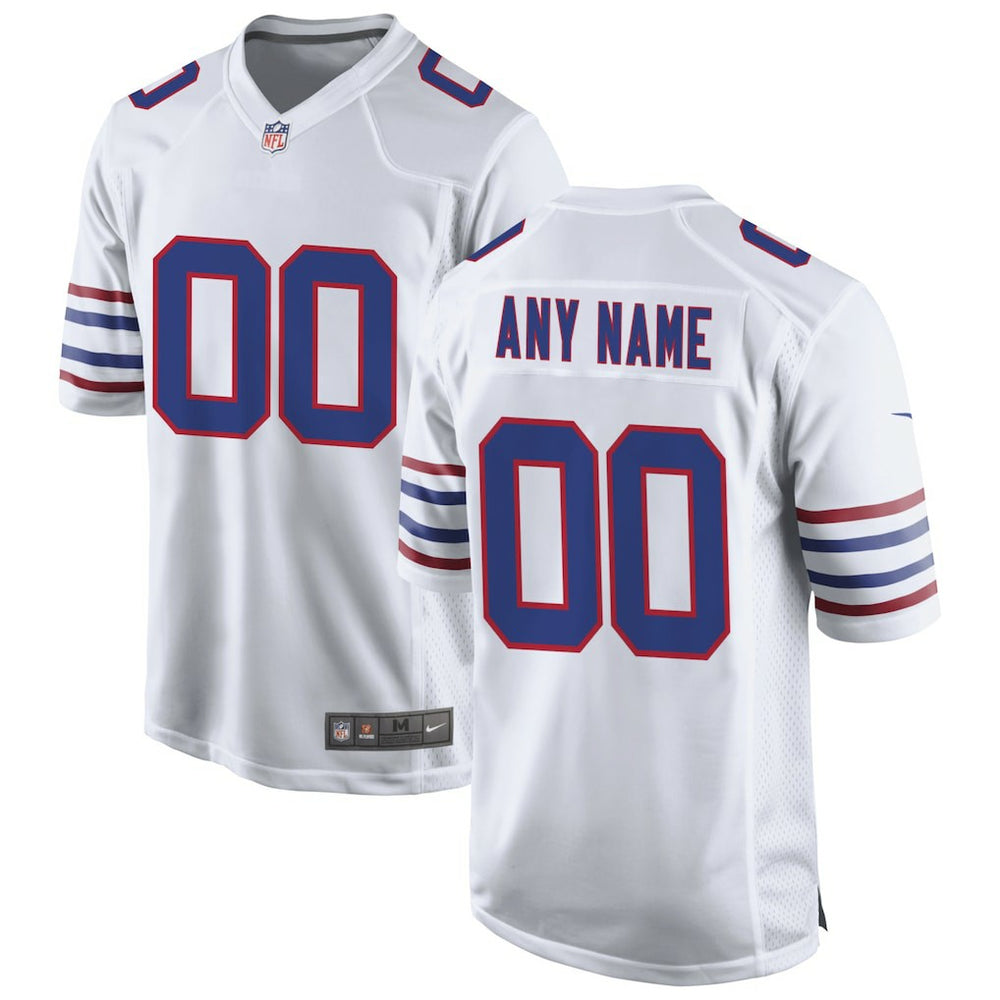 NFL Buffalo Bills Alternate Custom Game Jersey - White