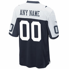 NFL Dallas Cowboys Alternate Custom Game Jersey - Navy
