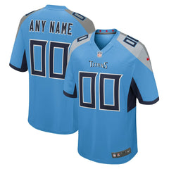 NFL Tennessee Titans Alternate Custom Game Jersey - Light Blue