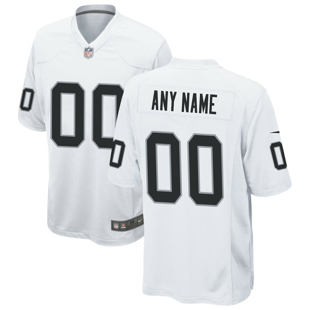 Las Vegas Raiders Custom Game Jersey White