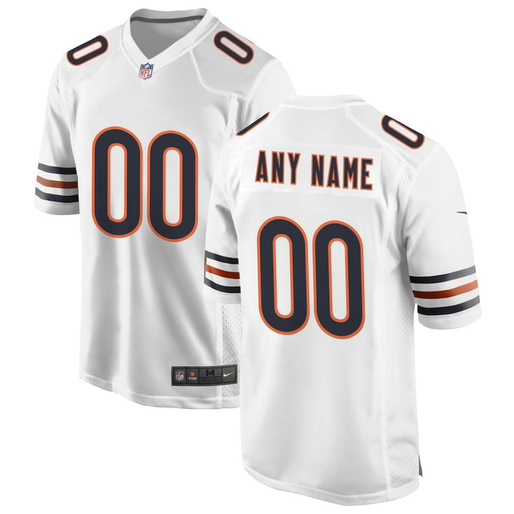 NFL Chicago Bears Custom Game Jersey - White